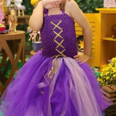 vestido da rapunzel simples
