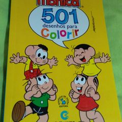 Livro Infantil 501 Desenhos Pintar Turma Da Mônica Culturama