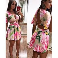 vestido maxi chita cubana