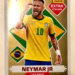 Copa 2022 - Figurinha Extra Legend Neymar Jr. OURO em ó