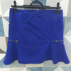 saia rodada azul royal