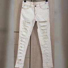 calça jeans cru feminina