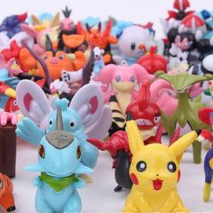 Kit De72 Bonecos Miniatura Lote Pokémon com Pikachu Incluso