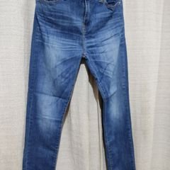 Jeans cargo Zíper mosca Bolso com aba