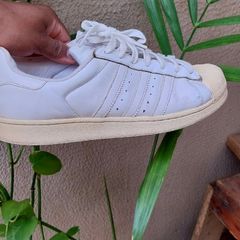 Tênis Adidas Superstar Couro Branco Original - BIJL1