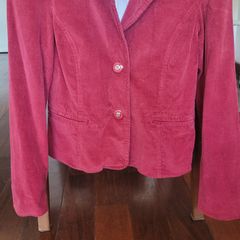 Blazer Veludo Cotelê Vinho, Casaco Feminino Usado 74436423