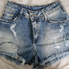 Shorts Hot Pants Escritos Visual Jeans Visual Jeans
