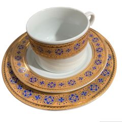 Jogo de Chá e Café em Porcelana Azul Colonial, Compre Online