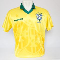 Camisa da Seleção Brasileira Oficial I Umbro 1994 #10 Raí SG - Fanatismo