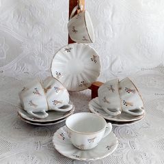 Antigo Jogo De Chá Porcelana São Pedro
