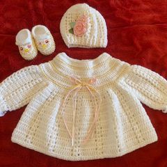 Vestido Croche Recem Nascido, Comprar Novos & Usados