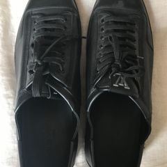 Tênis Louis Vuitton Original Preto Masculino Couro Autêntico