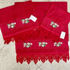 Toalhas Banho Bordadas Ponto Cruz Comprar Novos Usados Enjoei