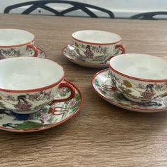 Jogo Antigo de Xícara Chá, Café e Bolo - Porcelana Casca de Ovo | Móvel de  Antiquário Porcelana Japonesa Usado 59087117 | enjoei