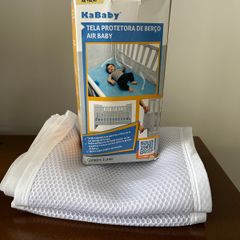 Protetor de Berço Tela Respirável Air Baby Branca - Kababy