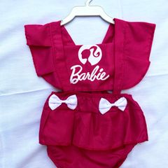 Romper Barbie  Roupa Infantil para Bebê Barbie Usado 87304650