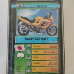 Jogo de Carta Super Trunfo Velocidade Máxima e Motos Famosa Antigo