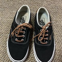 Vans preto com outlet marrom