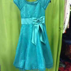 vestido infantil de cetim com organza