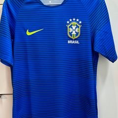 Camisa Camiseta Brasil Seleção Brasileira Nike Azul P Oficial Original, Camiseta Masculina Nike Usado 84616502