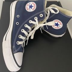 All Star Cano Alto Couro Preto, Tênis Feminino Converse Usado 82892210