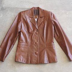 jaqueta imitação de couro