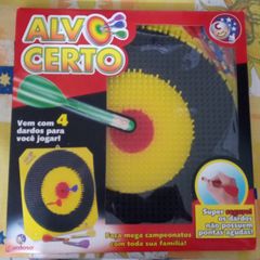 Kit Jogo Tiro Ao Alvo + 4 Dardos Profissional Grande 29cm - Lojas