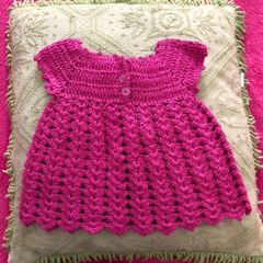 vestidinho de crochê para recém nascido