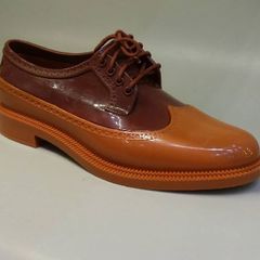 Sapato Melissa Creeper Oxford Preta e Branca À La Garçonne *Original* Nº 38, Sapato Masculino Melissa Usado 74662852