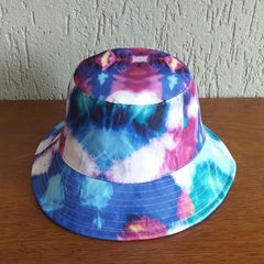 Chapéu Bucket Feminino Tie Dye Azul - Compre agora