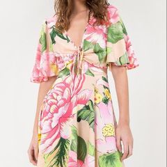 vestido maxi chita