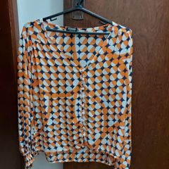 Camisa / Blusa Preta Laranjas Shein Curve 3xl