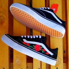 tenis vans de flores