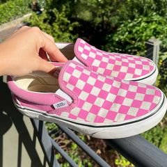 Vans quadriculado hot sale rosa