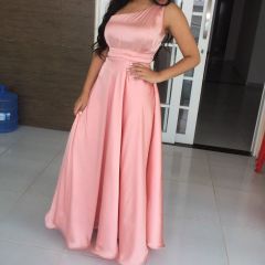Vestido Salmao Madrinha, Comprar Moda Feminina