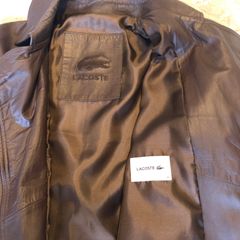 jaqueta couro lacoste