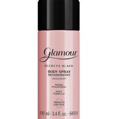 Body Spray Desodorante Glamour Secrets Black 100ml