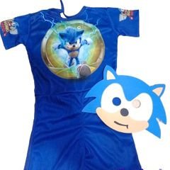 Sonic Fantasia Personagem, Roupa Infantil para Menino Nunca Usado 86239549