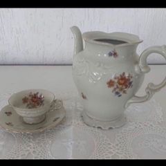 Jogo De Chá Antigo Porcelana Polonesa Tielsch (4 Trios). - R