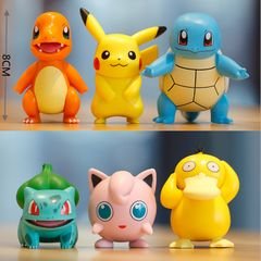 Kit 8 Bonecos Pokemon Anime Figure Pikachu Eevee Squirtle Bulbassauro |  Brinquedo Pokémon Nunca Usado 85844854 | enjoei