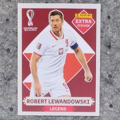 Figurinha Extra copa do mundo 2022 legend - Kylian Mbappe - Robert  Lewandowski - Base Bordo