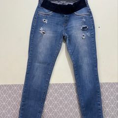 Short Jeans Azul Claro Isabel Maternity