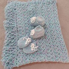 Xale Croche Bebe Comprar Novos Usados Enjoei