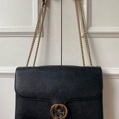 Bolsa Gucci Interlocking Preta, Original | Bolsa de Ombro Feminina Gucci  Usado 89903759 | enjoei