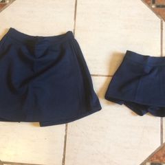 shorts saia azul marinho infantil