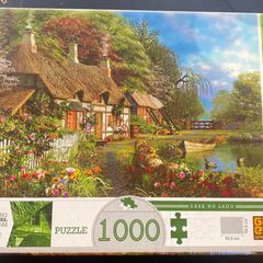 Puzzle 1000 peças Casa no Lago - Loja Grow