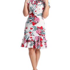 vestido de crepe madame curto
