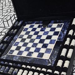 Tabuleiro de xadrez de mármore de luxo de primeira classe mármore