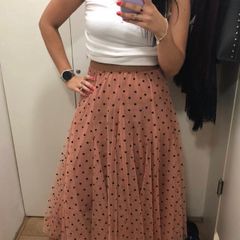 saia de tule com bolinha