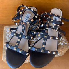 Sapato Valentino Studs Salto Branco e Preto Original Tam 37 Brasil, Sapato  Feminino Valentino Usado 90780201